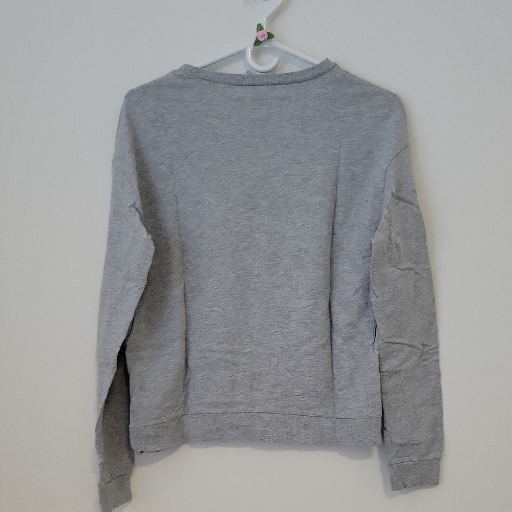 Gray Holiday Sweatshirt with Red Lettering - Picture 3 of 3